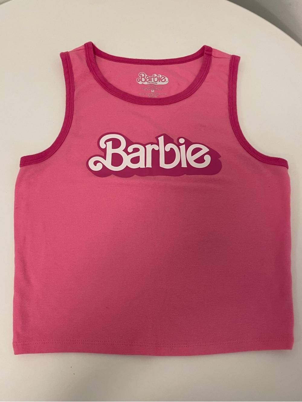 Barbie Pink Logo Tank Top